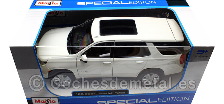 2021 Chevrolet Tahoe Suv Blanco 1:26 Maisto 31533