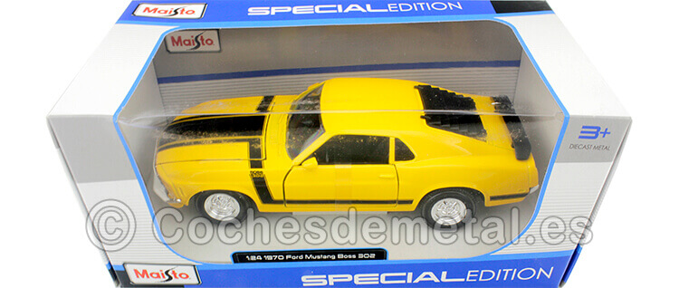 1970 Ford Mustang Boss 302 Amarillo 1:24 Maisto 31943
