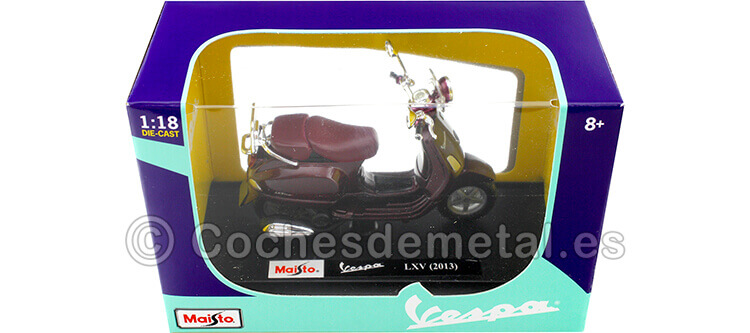 2013 Vespa LXV Granate 1:18 Maisto 39540-14