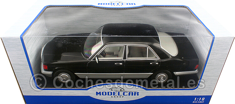 1985 Mercedes-Benz Clase-S (W126) S-Class Negro 1:18 MC Group 18184