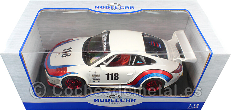 2020 Porsche 997 (935) Nº118 Old & New Martini Blanco/Rojo/Azul 1:18 MC Group 18328