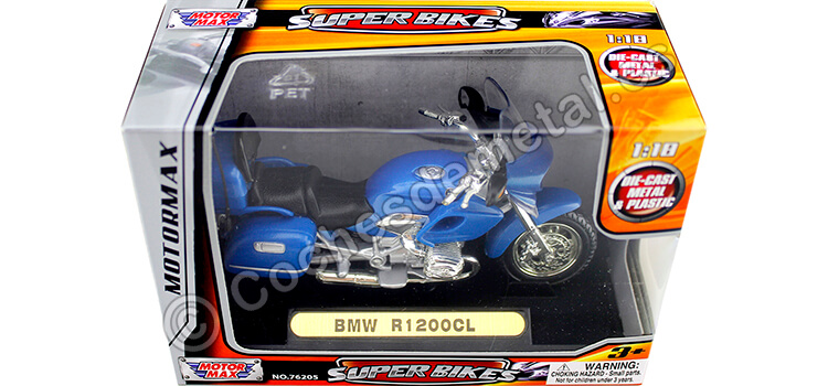 2003 BMW R1200 CL Blue 1:18 Motor Max 441