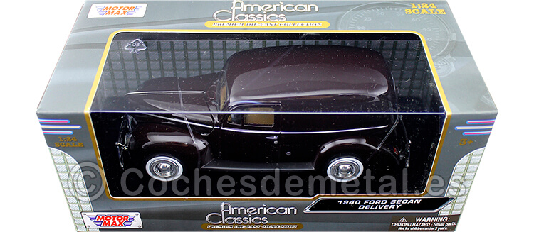 1940 Ford Sedan Delivery Burdeos 1:24 Motor Max 73250