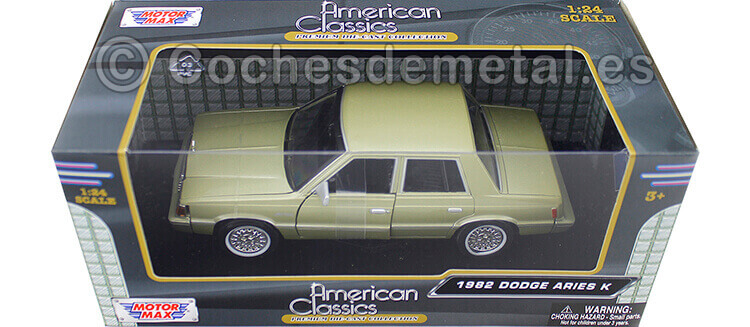 1982 Dodge Aries K Champagne 1:24 Motor Max 73335