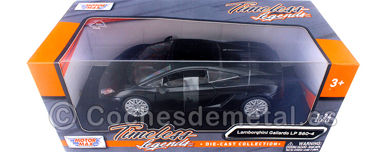 2009 Lamborghini Gallardo LP560-4 Negro Satinado 1:24 Motor Max 73362