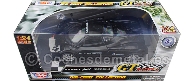 2009 Pagani Zonda F Nurburgring Black 1:24 Motor Max 73783