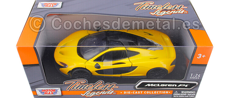 2014 McLaren P1 Amarillo 1:24 Motor MAX 79325