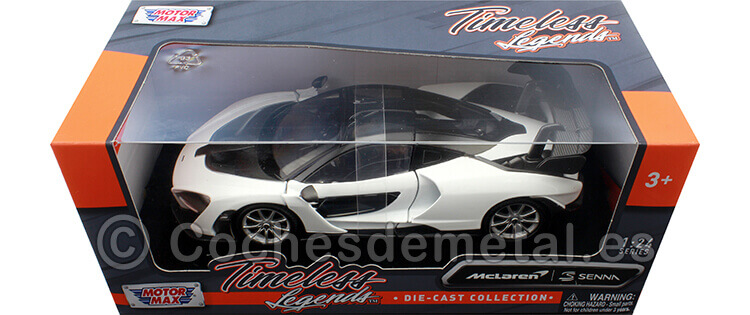 2020 McLaren Senna Blanco/Negro 1:24 Motor Max 79355
