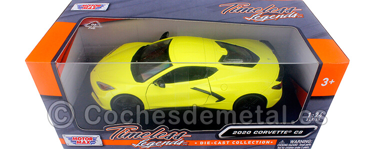 2020 Chevrolet Corvette Stingray C8 Amarillo 1:24 Motor Max 79360