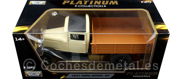 1931 Ford Model AA Beige/Marrón 1:24 Motor Max 79377