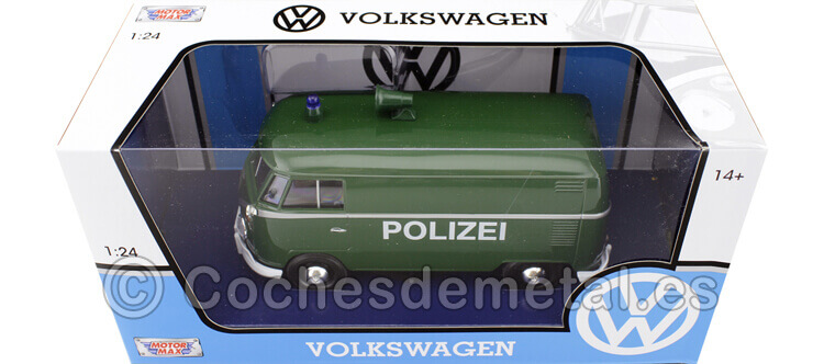 1967 Volkswagen Type 2 T1 Delivery Van Polizei 1:24 Motor Max 79574