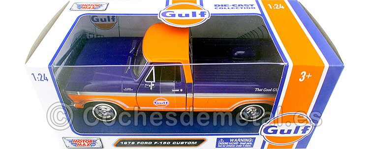 1979 Ford F-150 Custom Pickup Gulf Edition 1:24 Motor Max 79652