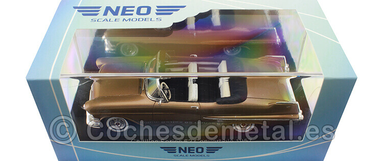 1957 Cadillac Series 62 Convertible Marrón Metalizado 1:43 NEO Scale Models 49600