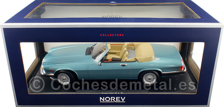 1988 Jaguar XJ-S 5.3 H.E. Convertible Azul Claro Metalizado 1:18 Norev 182635