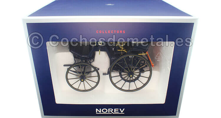 1886 Carruaje a Motor Daimler Motorkutsche Azul 1:18 Norev HQ 183700