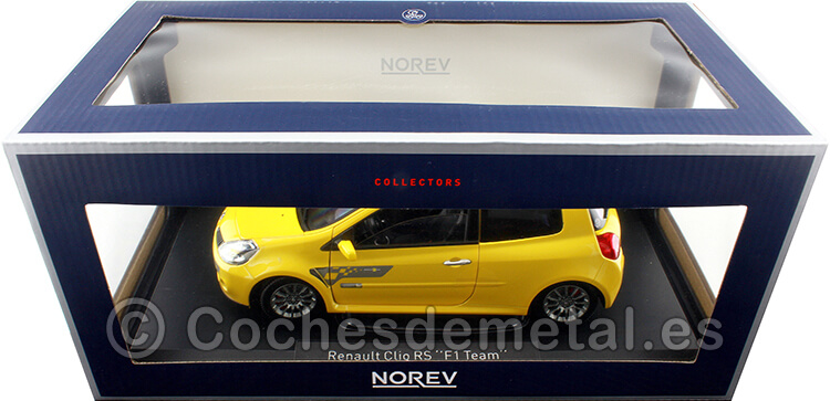2007 Renault Clio RS F1 Team Sirius Yellow 1:18 Norev 185236