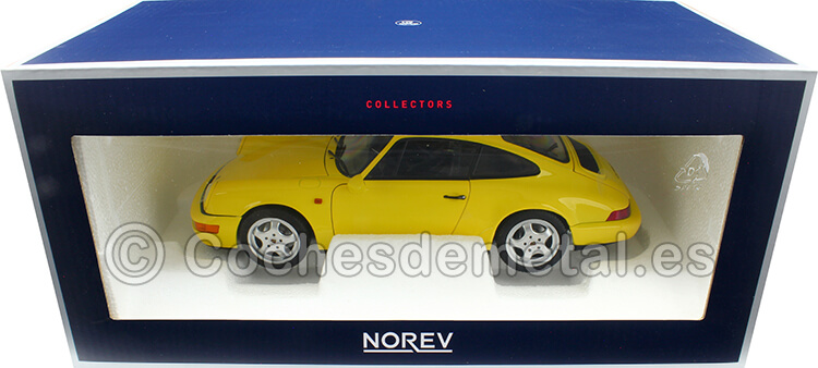 1992 Porsche 911 (964) Carrera 2 Amarillo 1:18 Norev HQ 187328