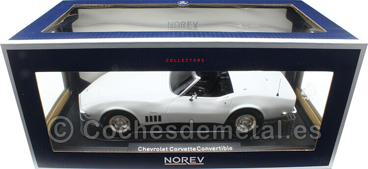 1969 Chevrolet Corvette Stingray Convertible Blanco Can Am 1:18 Norev 189038