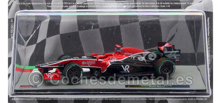 2010 Virgin VR-01 Nº24 Timo Glock 1:43 Editorial Salvat ABF1M120A