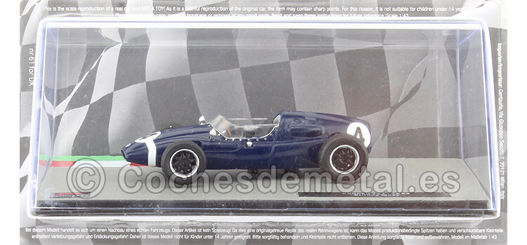 1959 Cooper T51 Nº4 Stirling Moss Azul 1:43 Editorial Salvat F1 12