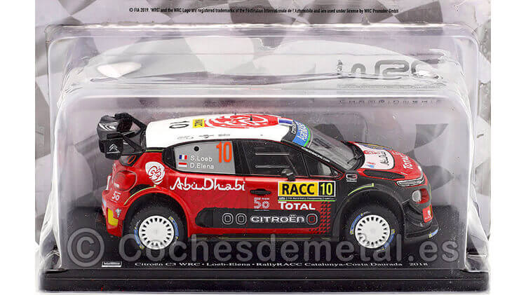 2018 Citroen C3 WRC Nº10 Loeb/Elena Ganador Rally Cataluña 1:24 Editorial Salvat RAL03