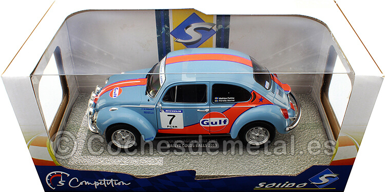 2019 Volkswagen VW Escarabajo 1303 Gulf Nº7 Rallye Colds Balls 1:18 Solido S1800517