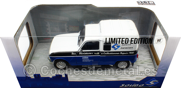 1988 Renault R4 4L F4 Servicio de Entrega Solido Azul/Negro/Blanco 1:18 Solido S1802207