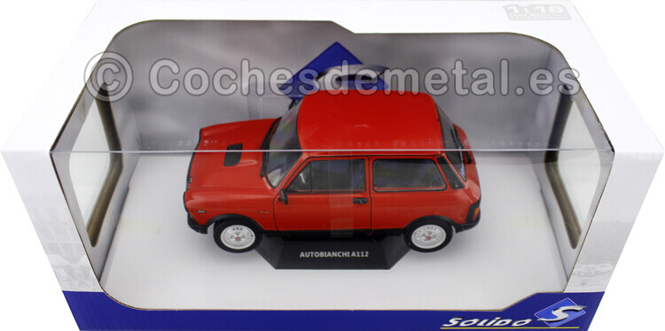 1980 Autobianchi A112 MK.5 Abarth Rojo 1:18 Solido S1803802