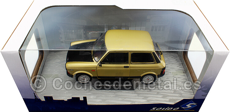 1980 Autobianchi A112 MK.5 Abarth Bronce/Negro 1:18 Solido S1803804