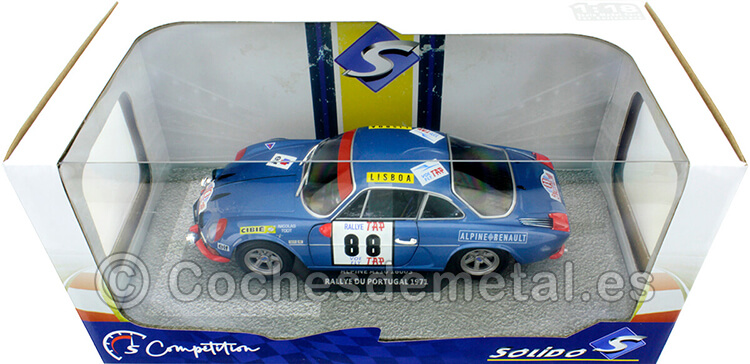 ALPINE A110 1600S – RALLYE DU PORTUGAL 1971 – S1804202 - Solido 1/18 