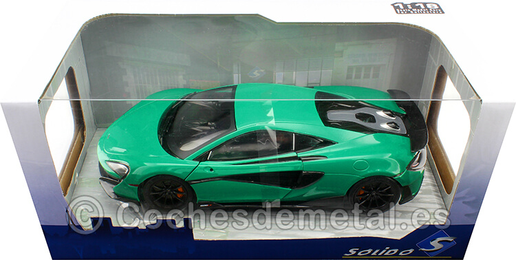 2018 McLaren 600LT Coupe Verde Napier 1:18 Solido S1804504