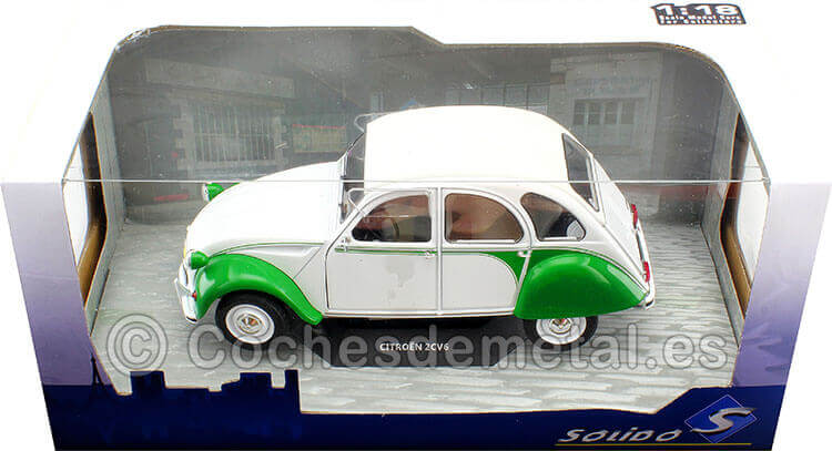 1978 Citroen 2CV6 Dolly Blanco/Verde 1:18 Solido S1805025