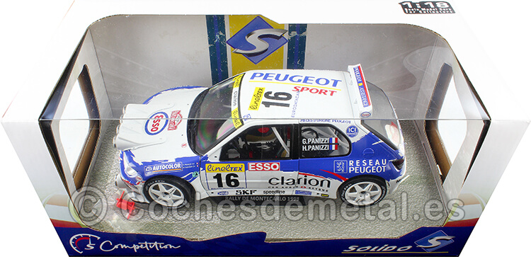 1998 Peugeot 306 Maxi Night Version Nº16 G.Panizzi/H.Panizzi Rally Montecarlo 1:18 Solido S1808303