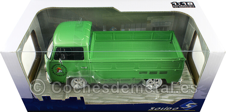 1968 Volkswagen VW T2 Pick-Up Custom Performance Shop Verde Metalizado 1:18 Solido S1809401