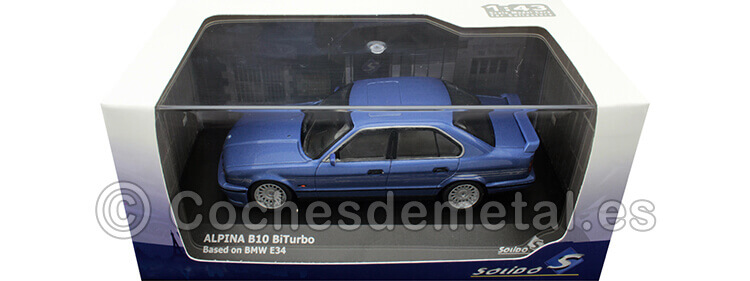 1994 Alpina B10 BiTurbo Basado en BMW E34 Azul Alpine 1:43 Solido S4310401