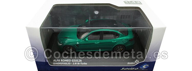 2016 Alfa Romeo Giulia Quadrifoglio 2.9L Bi-Turbo Verde Montreal 1:43 Solido S4313101