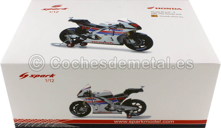 2016 Honda RC213V Team Honda Racing MotoGP Nº14 Fernando Alonso en Motegi 1:12 Spark M12036