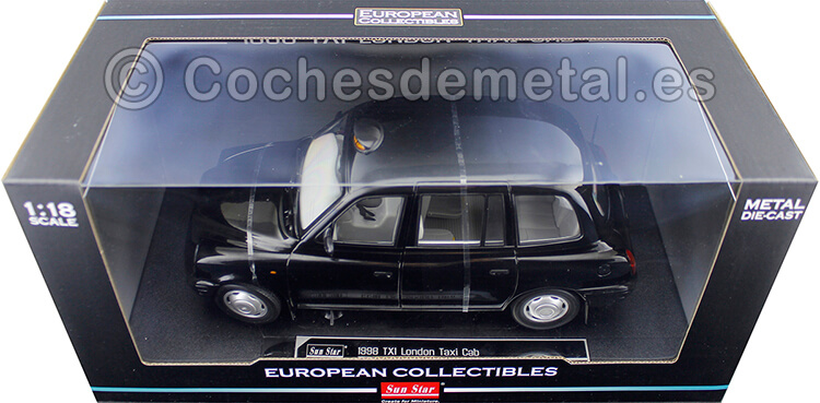 1998 Austin TX1 London Taxi Cab Black 118 Sun Star 1127