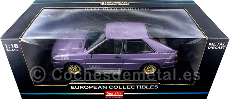 1983 Audi Quattro Coupe Violeta Metalizado 1:18 Sun Star 4163