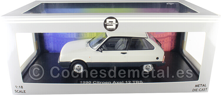 1990 Citroen Axel 12 TRS Blanco 1:18 Triple-9 1800337