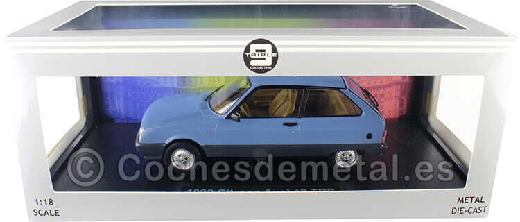 1990 Citroen Axel 12 TRS Azul 1:18 Triple-9 1800338