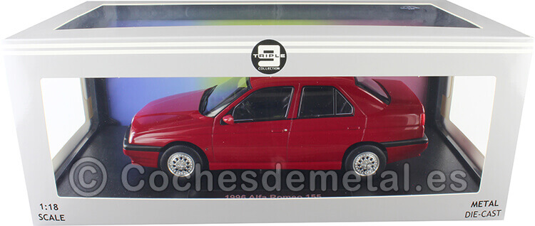1996 Alfa Romeo 155 Rojo Alfa 1:18 Triple-9 1800380