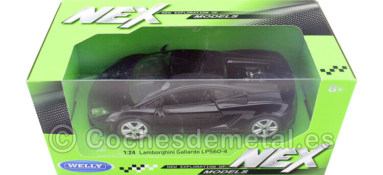 2009 Lamborghini Gallardo LP560-4 Negro 1:24 Welly 24005