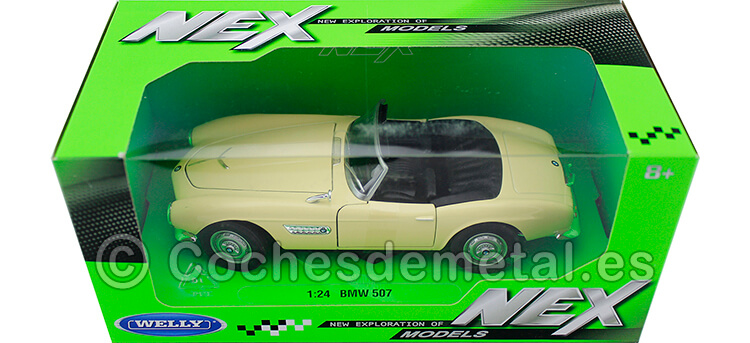 1956 BMW 507 Cabriolet Beige 1:24 Welly 24097