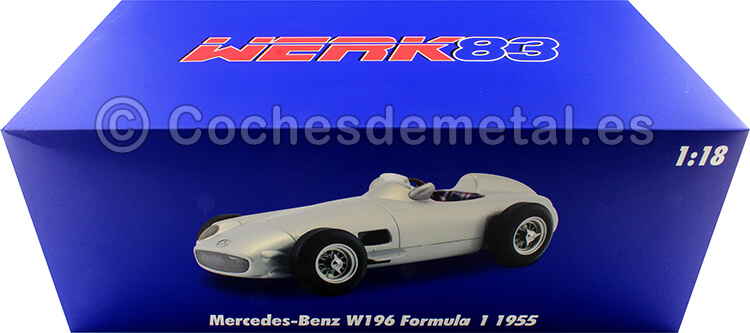 1954 Mercedes-Benz W196 Plain Body Edition Flecha de Plata 1:18 Werk83 W1801801