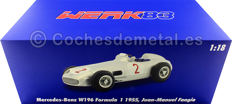 1955 Mercedes-Benz W196 Nº2 Juan Manuel Fangio GP F1 Mónaco Campeón del Mundo 1:18 Werk83 W1801806