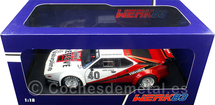 1980 BMW M1 Procar Nº40 Hans-Joachim Stuck Ganador Mónaco ProCar Series 1:18 Werk83 W1803012