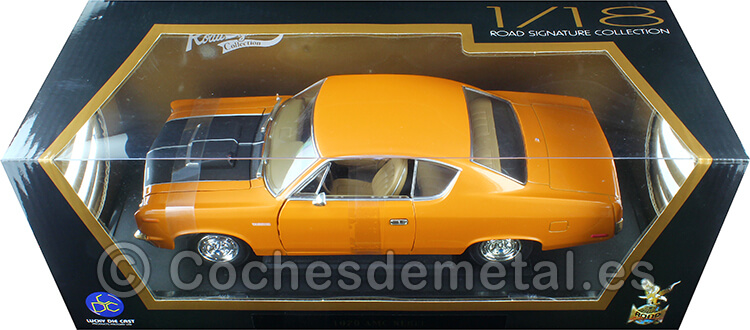 1970 AMC Rebel Machine Naranja/Negro 1:18 Lucky Diecast 92778